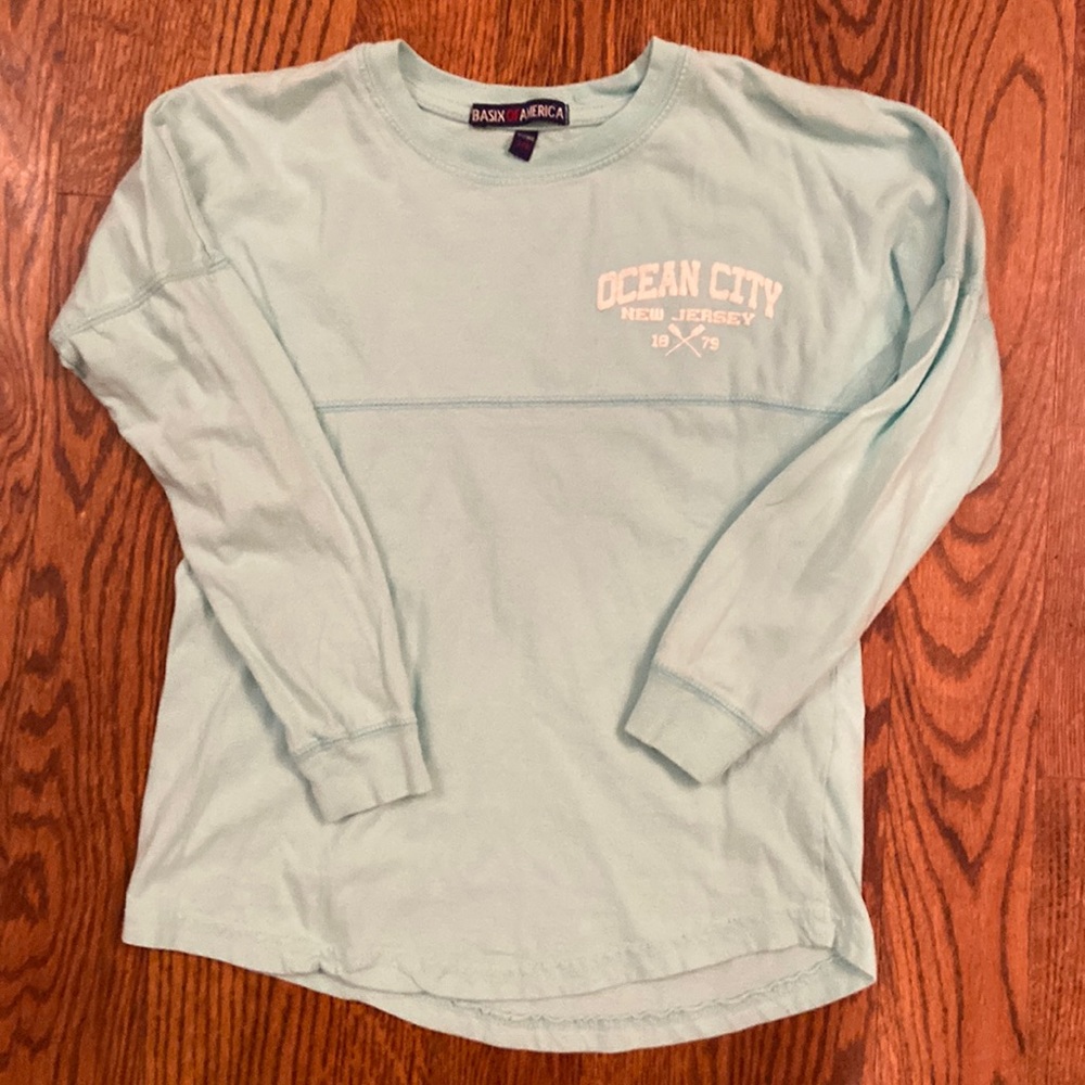Ocean City New Jersey football style long sleeve top